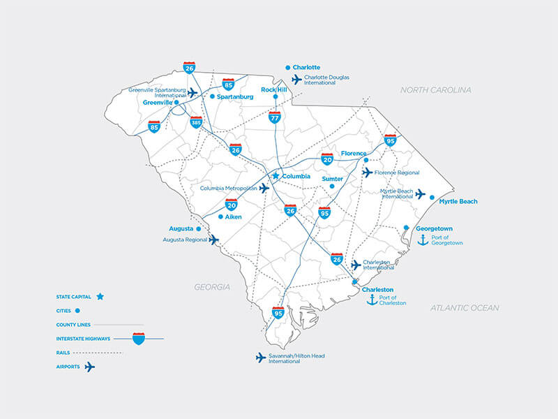 SC Infrastructure Map