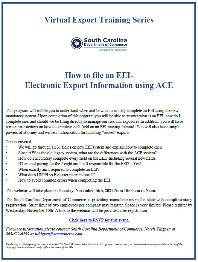 Virtual Export Training Series